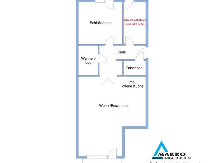Wohnung zum Kauf 429.000 € 2 Zimmer 81,2 m² 1. Geschoss Marienthal Hamburg 22043