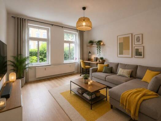 Wohnung zur Miete 280 € 2 Zimmer 50,5 m² 1. Geschoss Gustav-Adolf-Straße 22 Altendorf Chemnitz 09116
