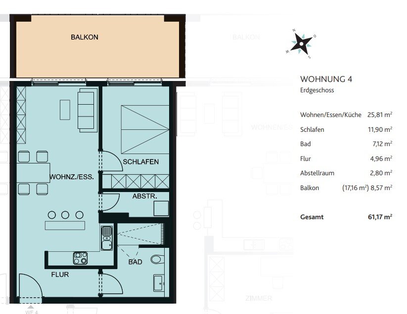 Wohnung zum Kauf 298.500 € 2 Zimmer 61,2 m²<br/>Wohnfläche 01.12.2025<br/>Verfügbarkeit Niederbreisig Bad Breisig 53498