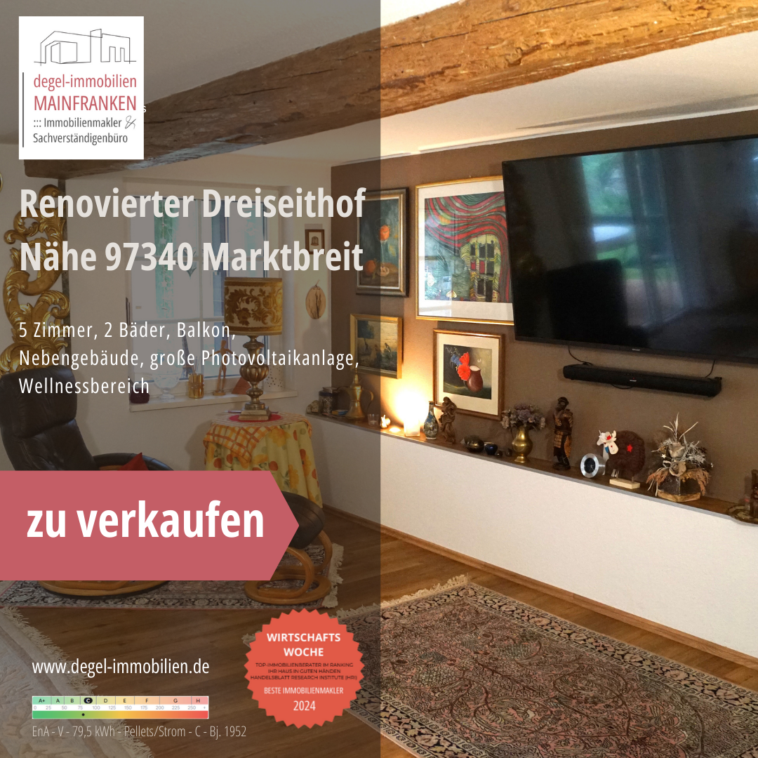 Einfamilienhaus zum Kauf 330.000 € 5 Zimmer 190 m²<br/>Wohnfläche 936 m²<br/>Grundstück Marktbreit Marktbreit 97340