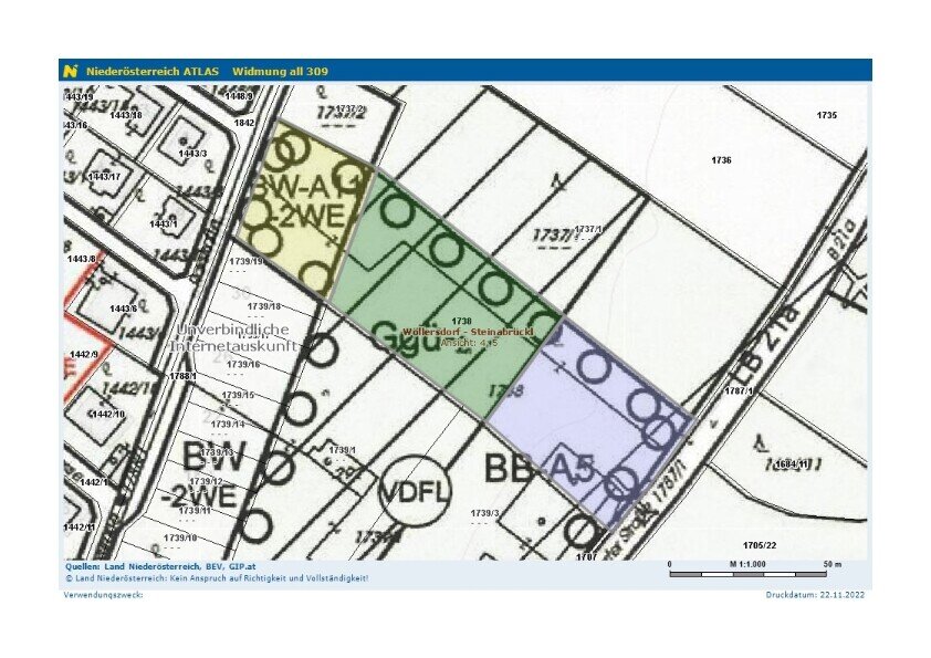 Grundstück zum Kauf 495.000 € 1.482 m²<br/>Grundstück Steinabrückl 2752