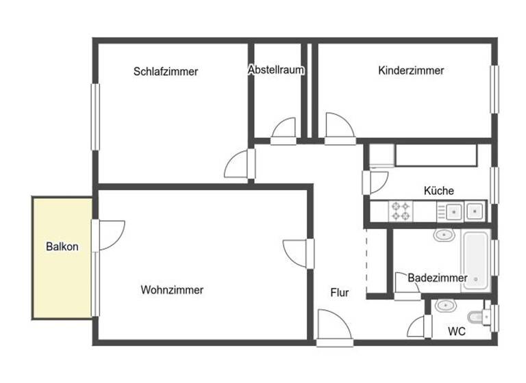Penthouse zum Kauf 240.000 € 3 Zimmer 80 m² 6. Geschoss Hochdorf Eberdingen 71735