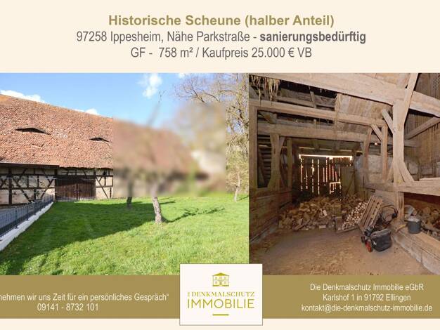 Haus zum Kauf 25.000 € 758 m² Grundstück Ippesheim Ippesheim 97258