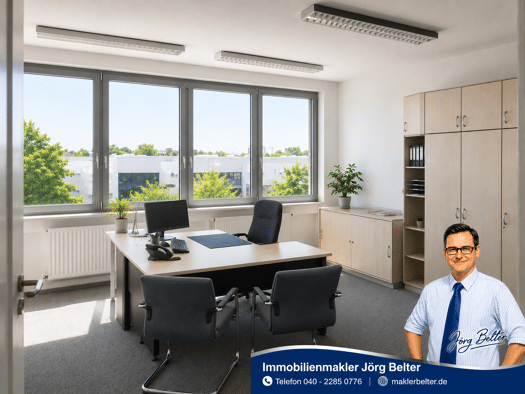 Büro zur Miete 8,50 € 100 m² Bürofläche Harksheide Norderstedt 22844