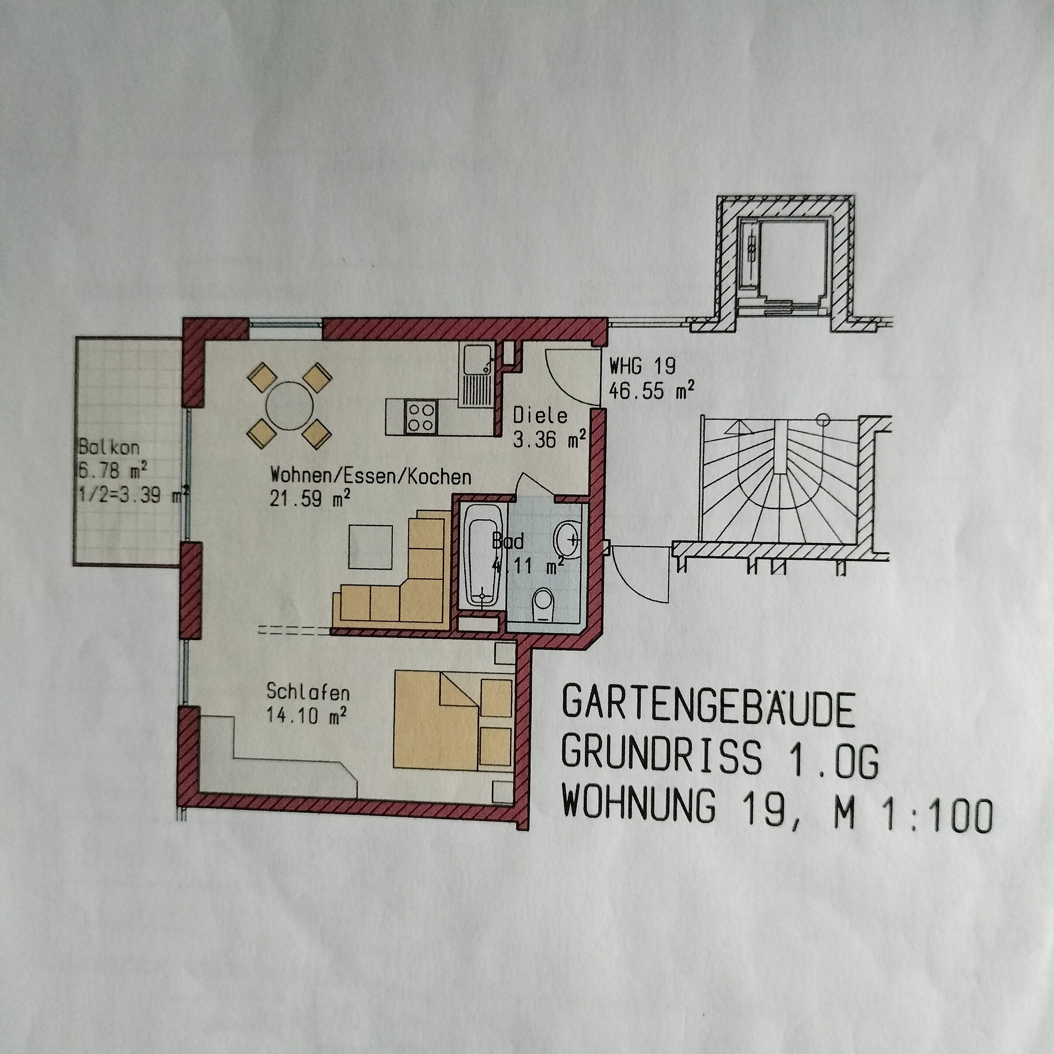 Wohnung zum Kauf 319.000 € 1,5 Zimmer 47 m²<br/>Wohnfläche 1.<br/>Geschoss 28.02.2025<br/>Verfügbarkeit Germering Germering 82110