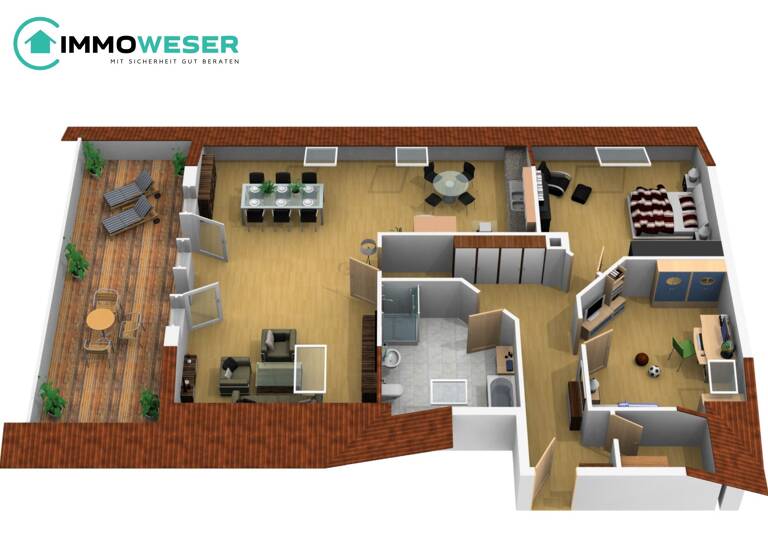 Wohnung zum Kauf 369.000 € 4,5 Zimmer 212,2 m²<br/>Wohnfläche Dachgeschoss, 2.<br/>Geschoss Schwarme Schwarme 27327