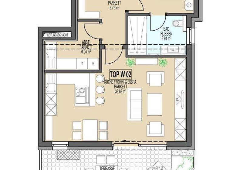 Wohnung zum Kauf - Erstbezug 430.000 € 3 Zimmer 71,3 m² EG Kössen 6345