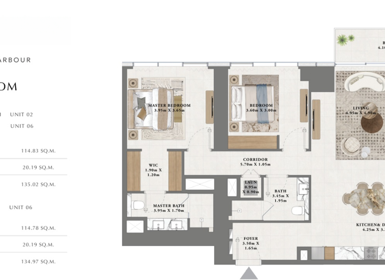 Wohnung zum Kauf provisionsfrei 659.800 € 3 Zimmer 135 m² Dubai