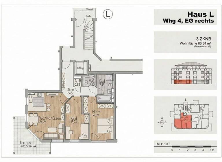 Terrassenwohnung zum Kauf 425.000 € 3 Zimmer 83,8 m² Ingolstadt 85049