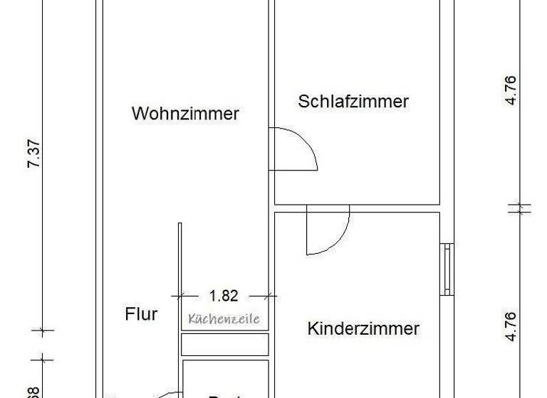 Wohnung zur Miete 404 € 3 Zimmer 64,1 m² 13. Geschoss Milchweg 31 Neustädter Feld Magdeburg 39128