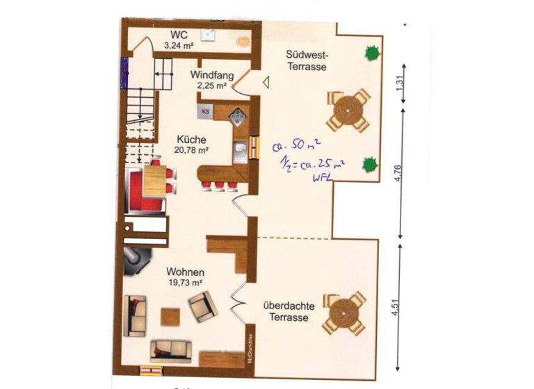 Doppelhaushälfte zur Miete 1.780 € 5 Zimmer 178 m² 430 m² Grundstück Lauterbach Steingaden 86989