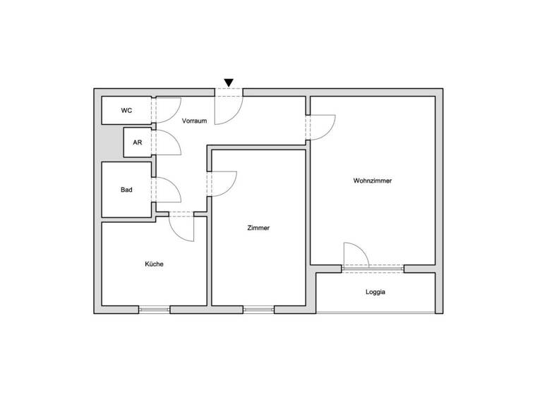 Wohnung zur Miete 747 € 2 Zimmer 61,1 m² 5. Geschoss Baden 2500