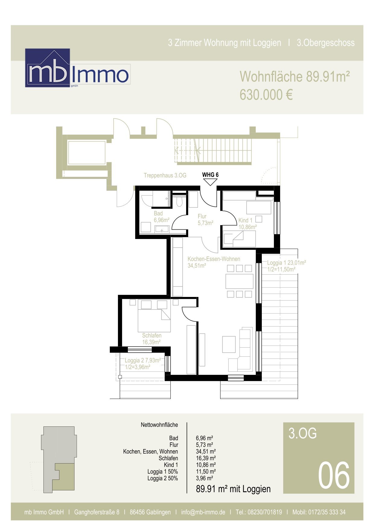 Wohnung zum Kauf provisionsfrei 630.000 € 3 Zimmer 89,9 m²<br/>Wohnfläche ab sofort<br/>Verfügbarkeit Müllerstr.19 Bleich und Pfärrle Augsburg 86153