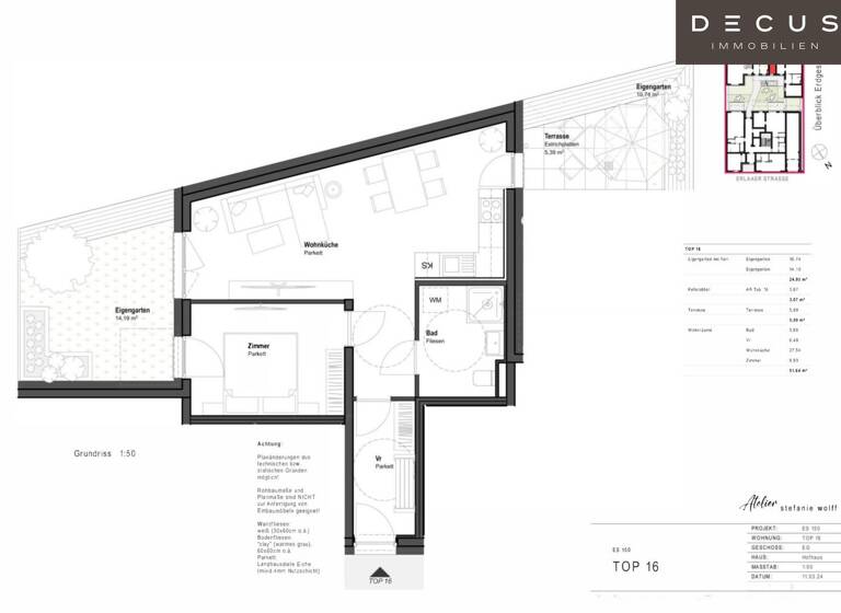 Wohnung zum Kauf - Erstbezug 328.087 € 2 Zimmer 51,6 m² EG Wien 1230
