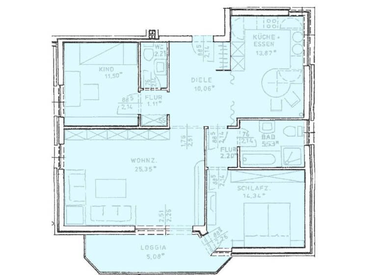 Wohnung zum Kauf 218.500 € 3 Zimmer 91,7 m² Lipperreihe Oerlinghausen 33813