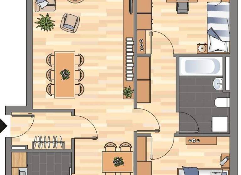 Wohnung zur Miete 634 € 3 Zimmer 77,1 m² 3. Geschoss Eiderstraße 10 Weststadt Braunschweig 38120