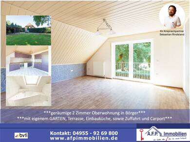 Wohnung zur Miete 550 € 2 Zimmer 65 m² Dachgeschoss Börger 26904