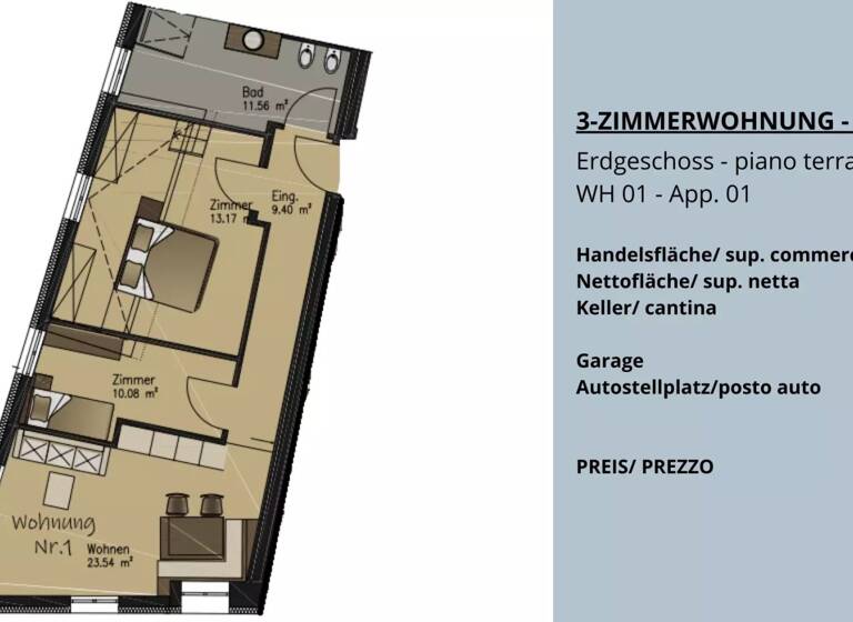 Studio zum Kauf 435.000 € 3 Zimmer 105 m² 1. Geschoss Tramin an der Weinstrasse 39040