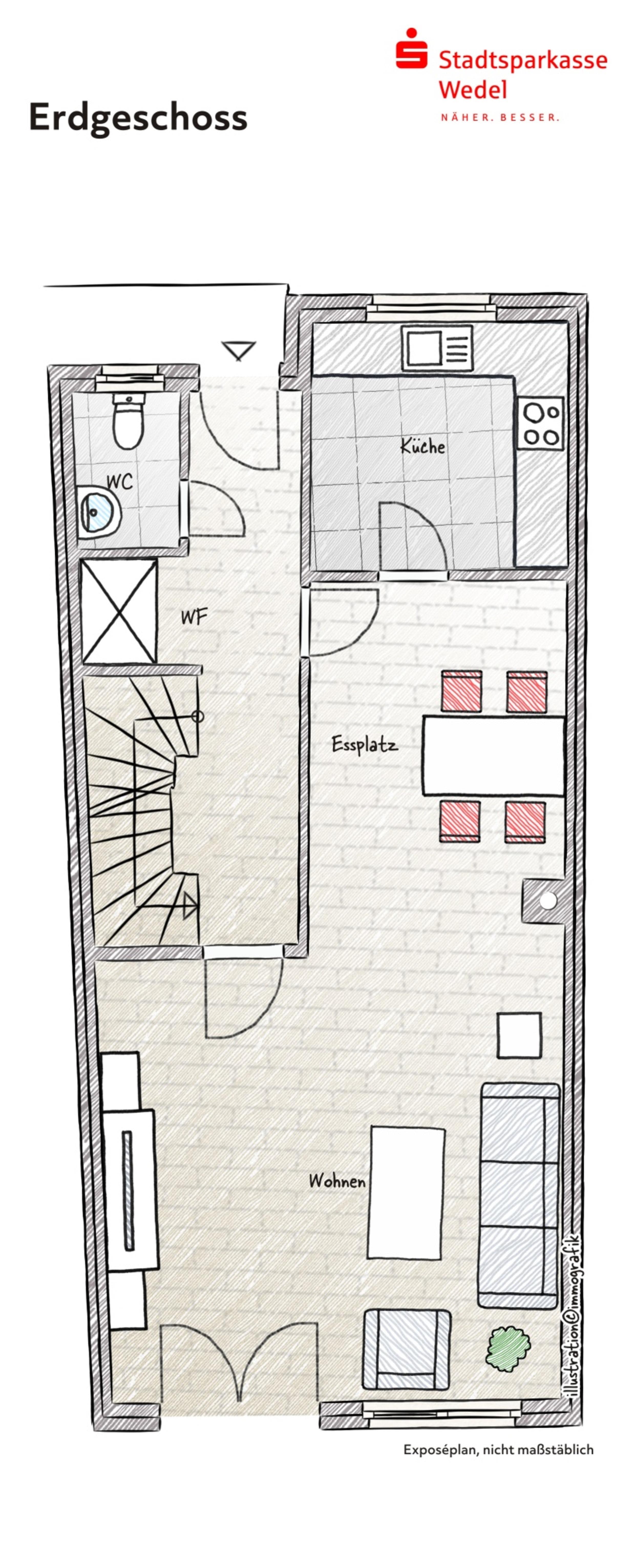 Reihenmittelhaus zum Kauf 470.000 € 6 Zimmer 142 m²<br/>Wohnfläche 182 m²<br/>Grundstück Wedel 22880