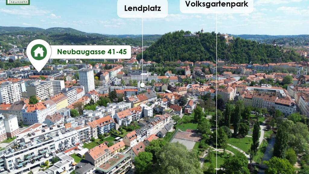 Wohnung zur Miete 1.003 € 4 Zimmer 79,9 m² 1. Geschoss frei ab 01.07.2026 Neubaugasse 41 Lend Graz 8020