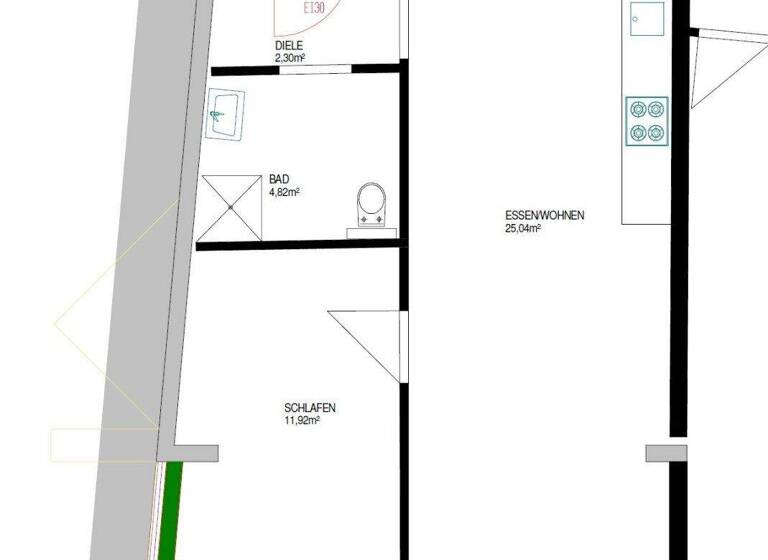 Wohnung zum Kauf 369.000 € 44,1 m² 4. Geschoss Wien,Wieden 1040