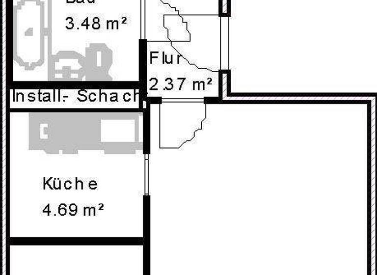 Wohnung zur Miete 437 € 2 Zimmer 54,6 m² 4. Geschoss Hans-Grade-Straße 77 Neu Olvenstedt Magdeburg 39130