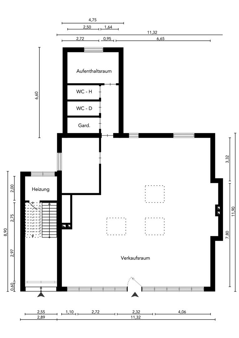 Ladenfläche zur Miete provisionsfrei 4.500 € 125 m²<br/>Verkaufsfläche Mühlenstraße 116 Leer Leer 26789