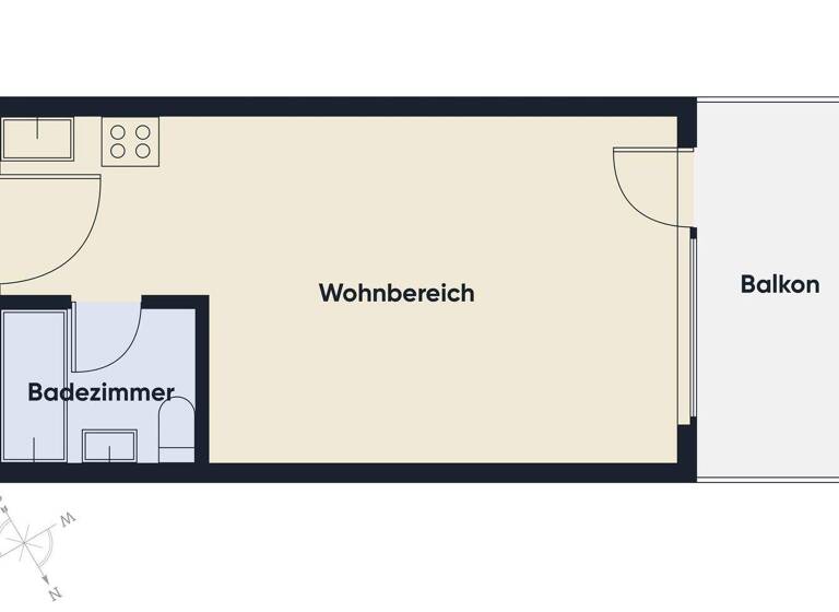 Studio zum Kauf 1 Zimmer 25,2 m² 1. Geschoss Walgaustraße 2 Weiler 6837