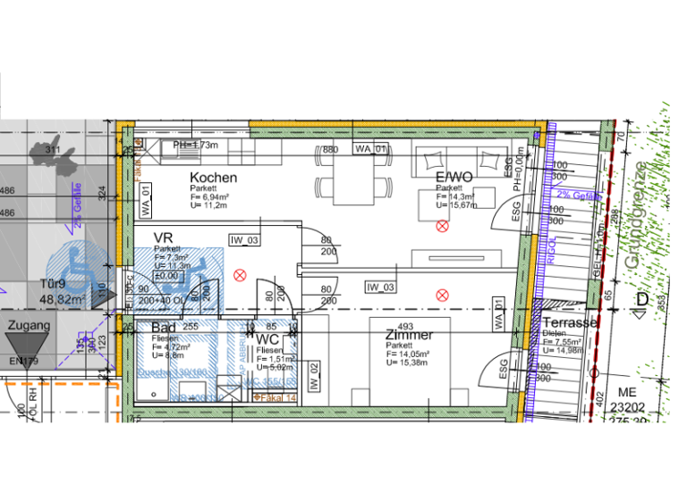 Wohnung zum Kauf - Erstbezug provisionsfrei 224.257 € 2 Zimmer 48,8 m² Fürstenfeld 8280