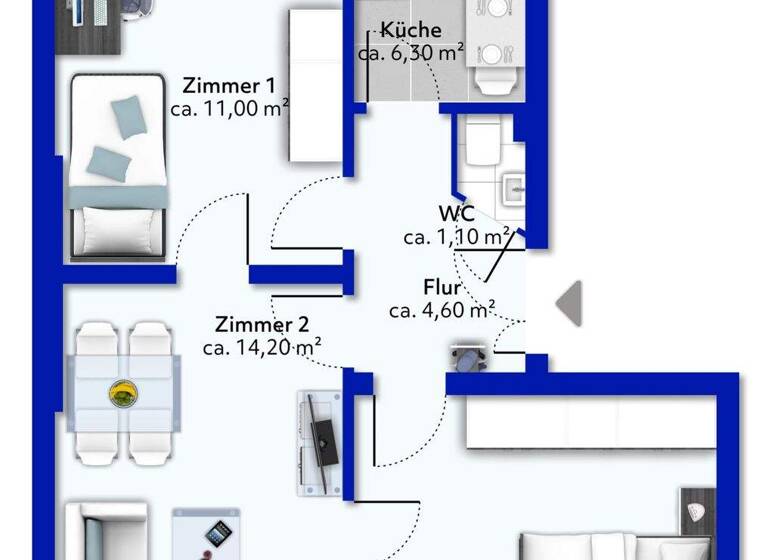 WG-Zimmer zum Kauf 435.000 € 3 Zimmer 52 m² Ottensen Hamburg 22763