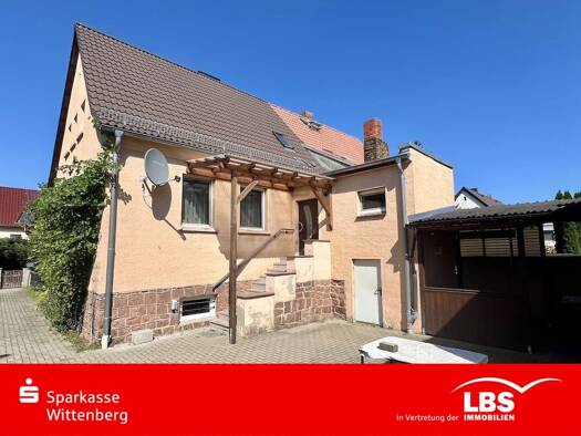 Doppelhaushälfte zum Kauf 84.000 € 4 Zimmer 90 m² 1.200 m² Grundstück frei ab sofort Radis Kemberg 06901