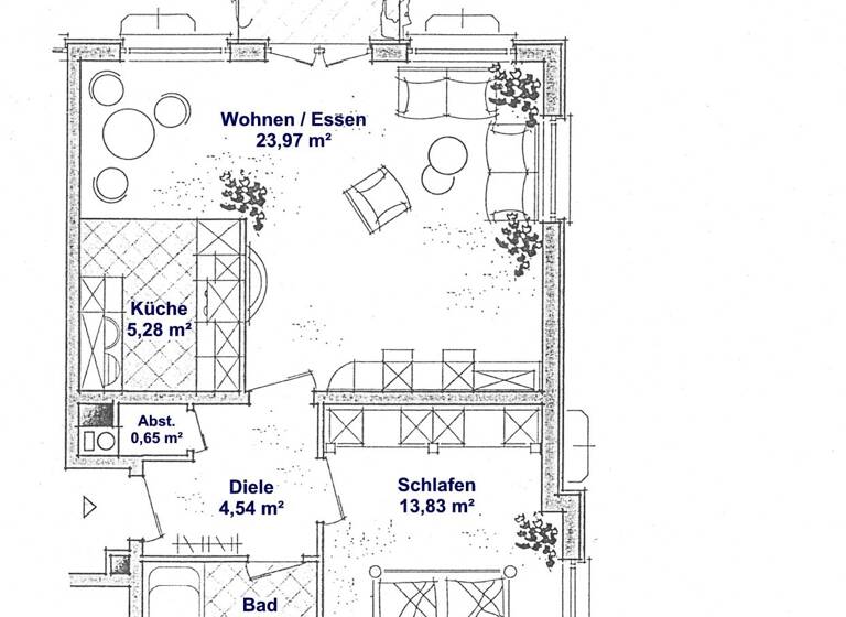 Wohnung zum Kauf 165.000 € 2 Zimmer 55,4 m²<br/>Wohnfläche Altenzeller Straße 17 a Südvorstadt-West Dresden 01069