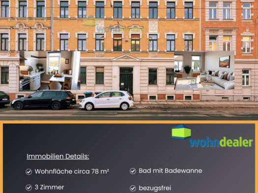 Wohnung zum Kauf 249.000 € 3 Zimmer 78 m² frei ab sofort Gohlis-Nord Nord 04157