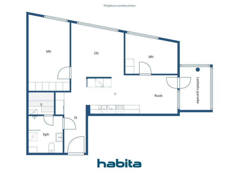 Studio zum Kauf 235.500 € 3 Zimmer 73,5 m² 3. Geschoss Vaskipellontie 2 Vantaa 01610