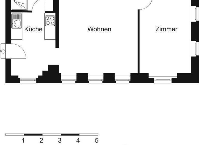 Wohnung zur Miete 370 € 2 Zimmer 46,1 m² EG Hühndorfer Str. 6 Cotta Dresden 01157