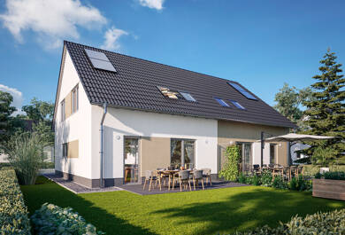 Doppelhaushälfte zum Kauf provisionsfrei 293.865 € 4 Zimmer 114 m² 500 m² Grundstück Ronneburg Ronneburg 07580