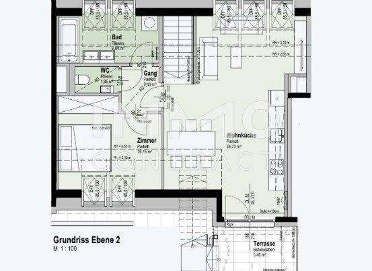 Wohnung zum Kauf - Erstbezug 724.900 € 3 Zimmer 94,6 m² 5. Geschoss Wien 1210
