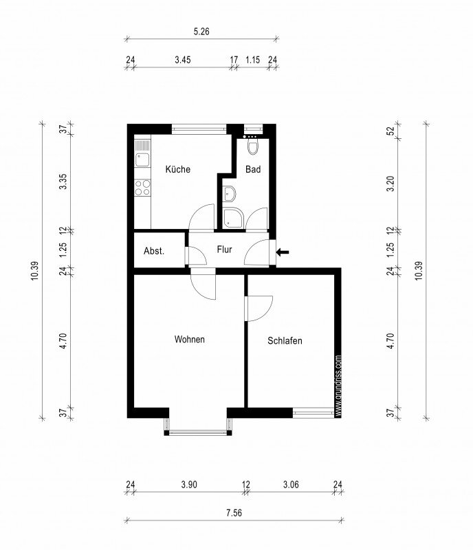 Wohnung zur Miete 432 € 2 Zimmer 54 m²<br/>Wohnfläche 2.<br/>Geschoss 01.04.2025<br/>Verfügbarkeit Klosterbergestraße 10 Engpaß Magdeburg 39104