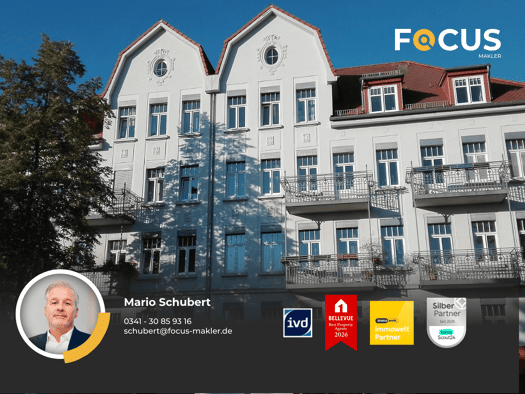 Wohnung zur Miete 1.100 € 3 Zimmer 91,5 m² 2. Geschoss frei ab 01.12.2026 Hauptstraße 86 Markkleeberg Markkleeberg 04416