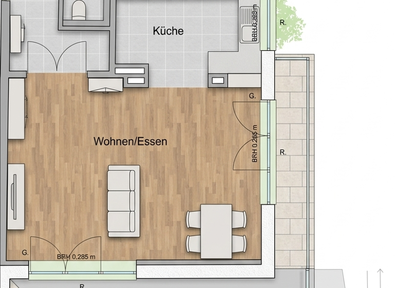 Penthouse zum Kauf 799.989 € 3 Zimmer 106 m² 3. Geschoss Krenmoosstraße 9 Karlsfeld 85757
