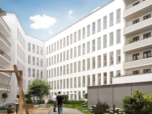 Wohnung zur Miete - Erstbezug 933 € 2 Zimmer 64,3 m² 1. Geschoss Prager Straße 105 Reudnitz-Thonberg Leipzig 04317