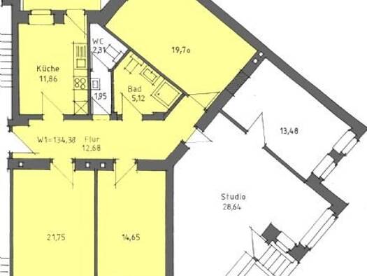 Wohnung zur Miete 750 € 3 Zimmer 83,2 m² EG Baumerstraße 3 Andreasvorstadt Erfurt 99089