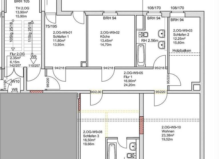 Wohnung zur Miete 750 € 4 Zimmer 112,1 m² 2. Geschoss Franz-Ludwig-Rasch-Straße 12 Naumburg 06618