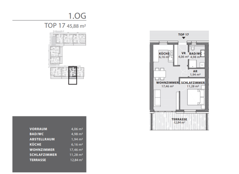 Wohnung zum Kauf - Erstbezug provisionsfrei 169.756 € 2 Zimmer 45,9 m² Fürstenfeld 8280