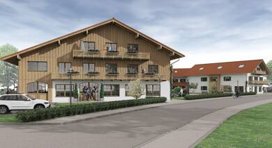 Büro-/Praxisfläche zum Kauf - Neubau provisionsfrei 227 m² Bürofläche teilbar bis 450 m² Feldwieserstrasse 52 Feldwies Übersee 83236