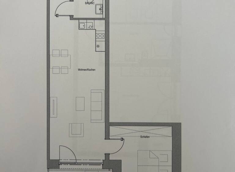 Wohnung zur Miete - Erstbezug 1.154 € 2 Zimmer 57 m² EG frei ab sofort Holbeinstrasse 17 Schweinau Nürnberg 90441