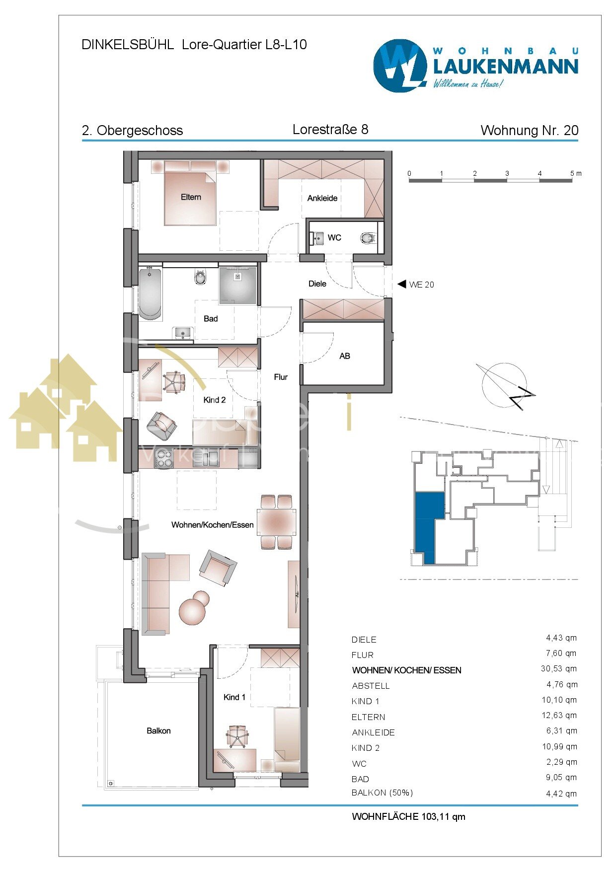 Wohnung zum Kauf 510.100 € 4 Zimmer 103,2 m²<br/>Wohnfläche 3.<br/>Geschoss 01.09.2026<br/>Verfügbarkeit Lorestraße 8 Dinkelsbühl Dinkelsbühl 91550