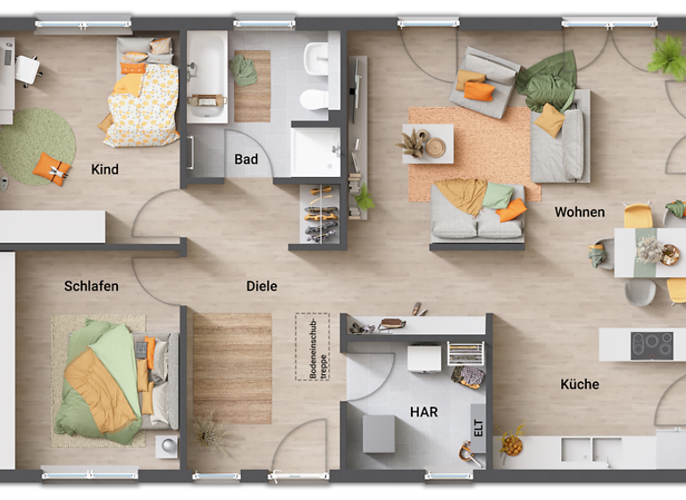 Haus zum Kauf - Erstbezug provisionsfrei 309.350 € 4 Zimmer 100 m² 480 m² Grundstück Garz Garz/Rügen 18574