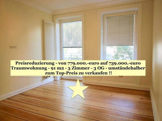 Wohnung zum Kauf 739.000 € 3 Zimmer 91 m² 3. Geschoss frei ab sofort St. Pauli Hamburg 20359