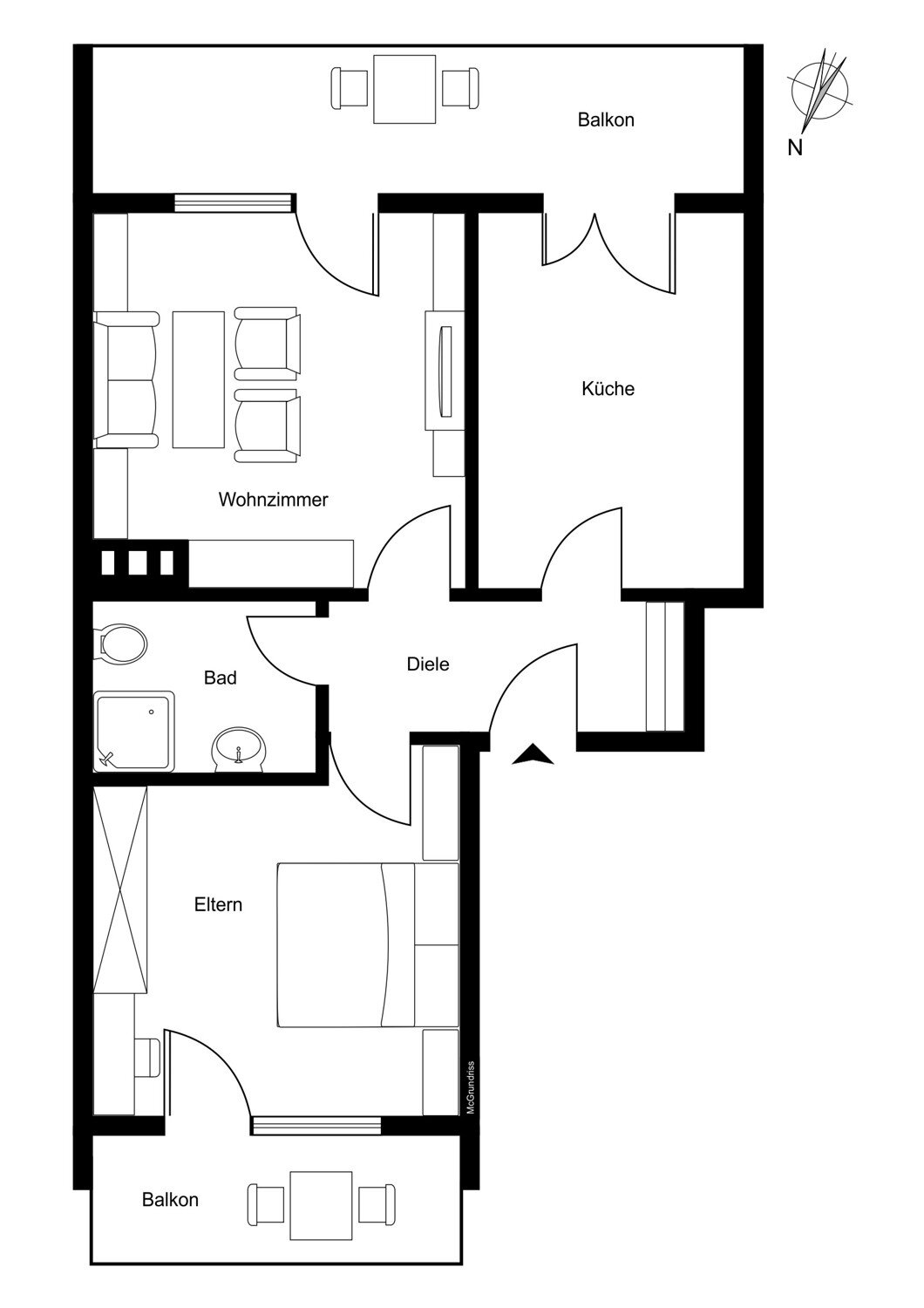 Wohnung zum Kauf 209.000 € 2 Zimmer 67 m²<br/>Wohnfläche 1.<br/>Geschoss Badenweiler Badenweiler 79410